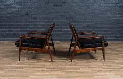 Ib Kofod Larsen Ib Kofod Larsen Leather Lounge Chairs for Selig - 4289947