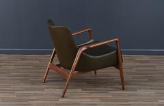 Ib Kofod Larsen Ib Kofod Larsen Leather Sculpted Lounge Chair for Selig - 3736612