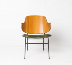 Ib Kofod Larsen Ib Kofod Larsen Penguin Chair First Generation in Moss Green Leather - 4442400