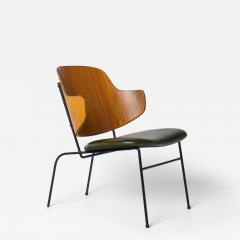 Ib Kofod Larsen Ib Kofod Larsen Penguin Chair First Generation in Moss Green Leather - 4444048