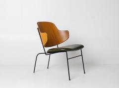 Ib Kofod Larsen Ib Kofod Larsen Penguin Chair First Generation in Moss Green Leather - 4444051