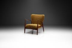 Ib Kofod Larsen Ib Kofod Larsen S len Chair with Upholstered Seat for OPE M bler Sweden 1950s - 3032886