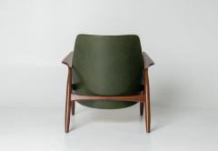 Ib Kofod Larsen Ib Kofod Larsen S len Seal Lounge Chair for OPE Afromosia Moss Leather - 4814058