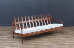 Ib Kofod Larsen Ib Kofod Larsen Sculpted Exoskeleton Walnut Sofa for Selig - 3619429