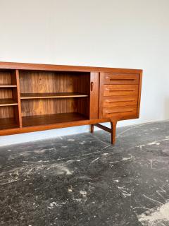 Ib Kofod Larsen Ib Kofod Larsen Tambour Door Teak Credenza for Faarup M belfabrik - 3604009