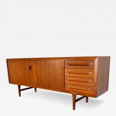 Ib Kofod Larsen Ib Kofod Larsen Tambour Door Teak Credenza for Faarup M belfabrik - 3610749