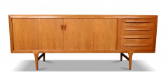Ib Kofod Larsen Ib Kofod Larsen Teak Credenza with Tambour doors - 4401102