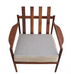Ib Kofod Larsen Ib Kofod Larsen Walnut Scandinavian Danish Modern Lounge Chair for Selig - 2670711