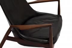 Ib Kofod Larsen Ib Kofod Larsen black Seal Lounge Chair Sweden 1950s - 733778