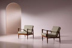 Ib Kofod Larsen Ib Kofod Larsen pair of Canditate easy chairs Denmark 1950s - 4396475