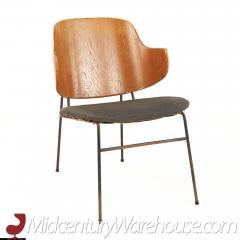 Ib Kofod Larsen Kofod Larsen Penguin Wrought Iron and Bent Plywood Dining Chairs Set of 8 - 2580603
