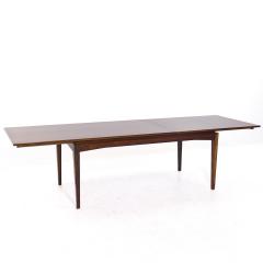 Ib Kofod Larsen Kofod Larsen Style Mid Century Danish Rosewood Hidden Leaf Dining Table - 3936769