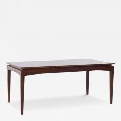 Ib Kofod Larsen Kofod Larsen Style Mid Century Danish Rosewood Hidden Leaf Dining Table - 3939998