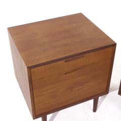 Ib Kofod Larsen Kofod Larsen for Selig Mid Century Danish Teak Nightstands Pair - 3925398