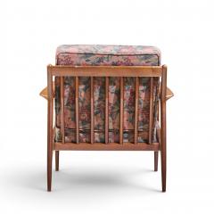 Ib Kofod Larsen Kofod Larsen for Selig Mid Century Danish Walnut Lounge Chair - 4569315