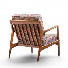 Ib Kofod Larsen Kofod Larsen for Selig Mid Century Danish Walnut Lounge Chair - 4569316