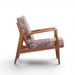 Ib Kofod Larsen Kofod Larsen for Selig Mid Century Danish Walnut Lounge Chair - 4569317