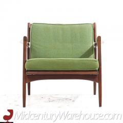 Ib Kofod Larsen Kofod Larsen for Selig Mid Century Danish Walnut Lounge Chairs Pair - 3319104