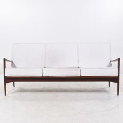Ib Kofod Larsen Kofod Larsen for Selig Mid Century Danish Walnut Sofa - 3829432