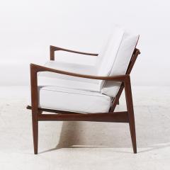Ib Kofod Larsen Kofod Larsen for Selig Mid Century Danish Walnut Sofa - 3829433
