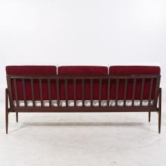 Ib Kofod Larsen Kofod Larsen for Selig Mid Century Danish Walnut Sofa - 3829437