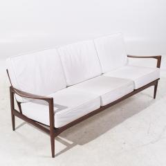 Ib Kofod Larsen Kofod Larsen for Selig Mid Century Danish Walnut Sofa - 3829440