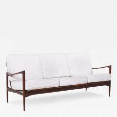 Ib Kofod Larsen Kofod Larsen for Selig Mid Century Danish Walnut Sofa - 3835240