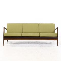 Ib Kofod Larsen Kofod Larsen for Selig Mid Century Danish Walnut Sofa - 4202298