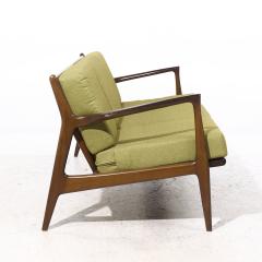 Ib Kofod Larsen Kofod Larsen for Selig Mid Century Danish Walnut Sofa - 4202303
