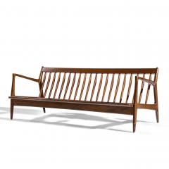 Ib Kofod Larsen Kofod Larsen for Selig Mid Century Danish Walnut Sofa - 4472985