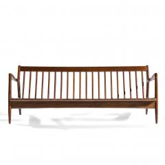 Ib Kofod Larsen Kofod Larsen for Selig Mid Century Danish Walnut Sofa - 4472986