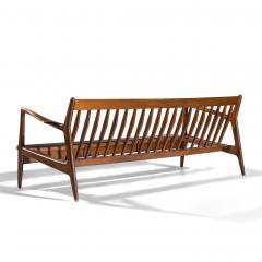 Ib Kofod Larsen Kofod Larsen for Selig Mid Century Danish Walnut Sofa - 4472989