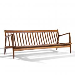 Ib Kofod Larsen Kofod Larsen for Selig Mid Century Danish Walnut Sofa - 4475445