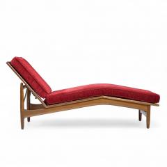 Ib Kofod Larsen Kofod Larsen for Selig Mid Century Walnut Chaise Lounge Chair - 4411161