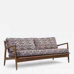 Ib Kofod Larsen Kofod Larsen for Selig Mid Century Walnut Sofa - 4361279