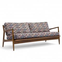 Ib Kofod Larsen Kofod Larsen for Selig Mid Century Walnut Sofa - 4361282