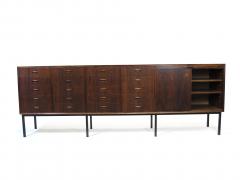 Ib Kofod Larsen Large Brazilian Rosewood Sideboard with Twenty Drawers - 1067930