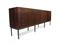 Ib Kofod Larsen Large Brazilian Rosewood Sideboard with Twenty Drawers - 1067934