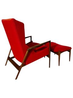 Ib Kofod Larsen Lounge Chair and Ottoman Denmark 1960 - 4217992