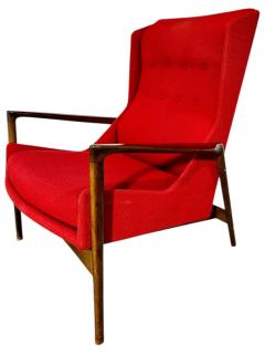 Ib Kofod Larsen Lounge Chair and Ottoman Denmark 1960 - 4218007