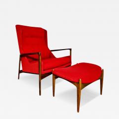 Ib Kofod Larsen Lounge Chair and Ottoman Denmark 1960 - 4218412