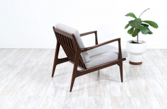 Ib Kofod Larsen Mid Century Modern Sculpted Lounge Chair by Ib Kofod Larsen for Selig - 2507667