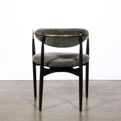 Ib Kofod Larsen Mid Century Modernist Chair in Walnut with Brass Arms by Kofod Larsen - 3352262