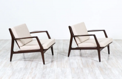 Ib Kofod Larsen Mid Century Sculpted Lounge Chairs by Ib Kofod Larsen for Selig - 2534872