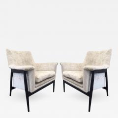 Ib Kofod Larsen Pair of Danish Modern Lounge Chairs Ib Kofod Larsen - 445696