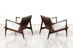Ib Kofod Larsen Pair of Danish Modern Sculpted Lounge Chairs by Ib Kofod Larsen - 2928023