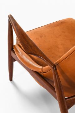 Ib Kofod Larsen Pair of Easy Chairs in Teak and Leather by Ib Kofod Larsen 1950s - 4369903