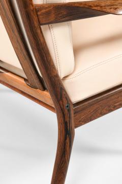Ib Kofod Larsen Pair of Sams Easy Chairs in Rosewood Leather by Ib Kofod Larsen 1950s - 4615290