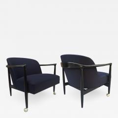 Ib Kofod Larsen Pair of Sculptural Ib Kofod Larsen Lounge Chairs - 1331104