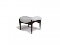 Ib Kofod Larsen Restored IB Kofod Larsen Highback Lounge Chair and Ottoman in New Fabric - 4748004